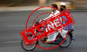 نیو ایئر نائٹ؛ کراچی میں ڈبل سواری پر پابندی عائد